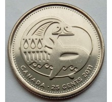 Канада 25 центов 2011. Природа Канады - Касатка