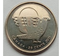 Канада 25 центов 2011. Природа Канады - Сапсан