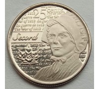 Канада 25 центов 2013. Война 1812 года - Лора Секорд