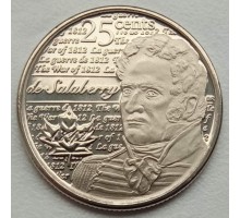 Канада 25 центов 2013. Война 1812 года - Шарль де Салаберри