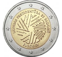 Латвия 2 евро 2015. Президентство Латвии в Совете ЕС