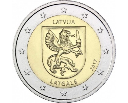 Латвия 2 евро 2017. Латгале
