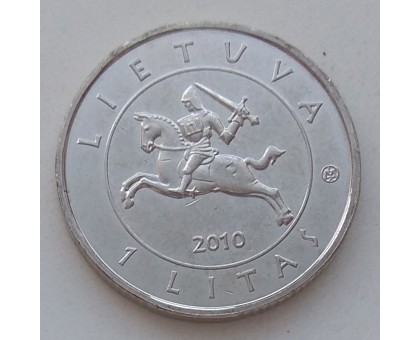 Литва 1 лит 2010. 600 лет Грюнвальдской битве