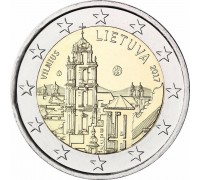 Литва 2 евро 2017. Вильнюс - столица культуры и искусства