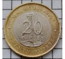 Маврикий 20 рупий 2007. 40 лет Банку Маврикия