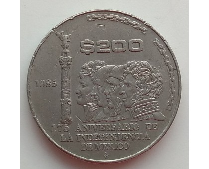 Мексика 200 песо 1985. 175 лет Независимости