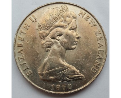 Новая Зеландия 1 доллар 1970. Гора Кука
