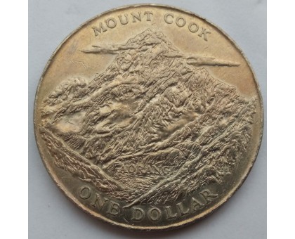 Новая Зеландия 1 доллар 1970. Гора Кука