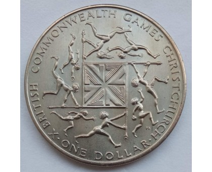 Новая Зеландия 1 доллар 1974. X Британские Игры Содружества