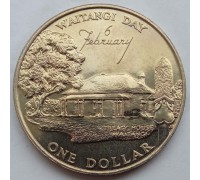 Новая Зеландия 1 доллар 1977. 25 лет правления Королевы Елизаветы II и День Вайтанги