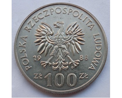 Польша 100 злотых 1988. 70 лет Великопольскому восстанию