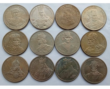 Польша 1979-1989. Польские правители. Набор 12 монет