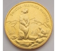 Польша 2 злотых 2006. Всемирная природа - Сурок