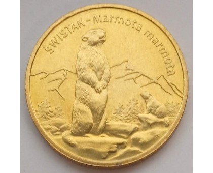 Польша 2 злотых 2006. Всемирная природа - Сурок