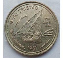 Португалия 100 эскудо 1987. Золотой век открытий - Нуну Триштан