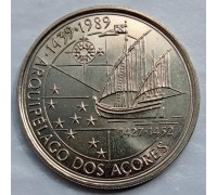 Португалия 100 эскудо 1989. Золотой век открытий - Открытие Азорских островов