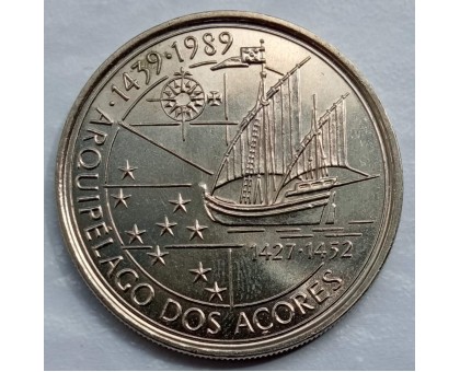 Португалия 100 эскудо 1989. Золотой век открытий - Открытие Азорских островов