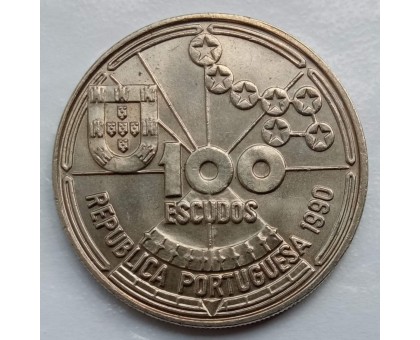 Португалия 100 эскудо 1990. Золотой век открытий - Астронавигация