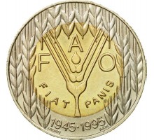 Португалия 100 эскудо 1995. 50 лет продовольственной программе ФАО