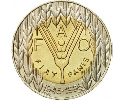 Португалия 100 эскудо 1995. 50 лет продовольственной программе ФАО