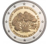 Португалия 2 евро 2018. 250 лет Ботаническому саду в Ажуде