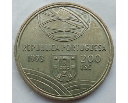 Португалия 200 эскудо 1993. Спрингальд - механическое устройство артиллерии
