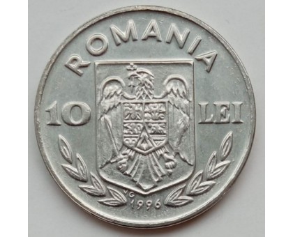 Румыния 10 лей 1996. Чемпионат Европы по футболу 1996