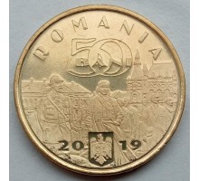 Румыния 50 бань 2019. Фердинанд I "Объединитель", король Румынии