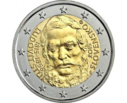 Словакия 2 евро 2015. 200 лет со дня рождения Людовита Штура