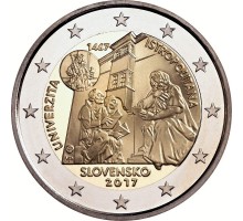 Словакия 2 евро 2017. 550-летие Истрополитанского Университета