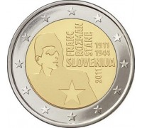 Словения 2 евро 2011. 100 лет со дня рождения Франца Розмана