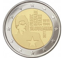 Словения 2 евро 2011. 100 лет со дня рождения Франца Розмана