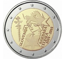 Словения 2 евро 2014. 600 лет со дня воцарения Барбары Цилли