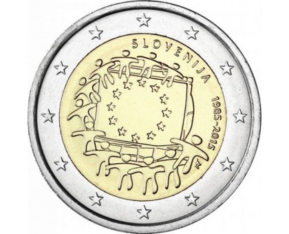 Словения 2 евро 2015. 30 лет флагу Европейского союза
