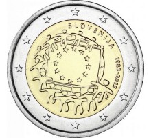 Словения 2 евро 2015. 30 лет флагу Европейского союза