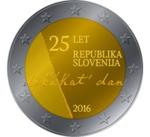 Словения 2 евро 2016. 25-летие независимости Словении