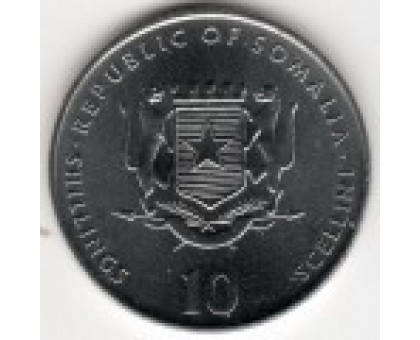 Сомали 10 шиллингов 2000. Китайский гороскоп - год крысы