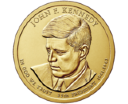 США 1 доллар 2015. 35 президент Джон Кеннеди