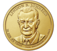 США 1 доллар 2015. 36 президент Линдон Джонсон