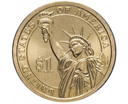 США 1 доллар 2015. Коренные Американцы. Рабочие Мохоки