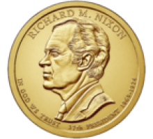 США 1 доллар 2016. 37 президент Ричард Никсон