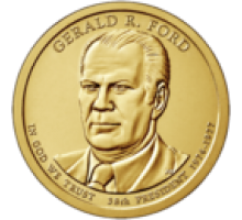 США 1 доллар 2016. 38 президент Джеральд Форд