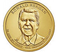 США 1 доллар 2016. 40 президент Рональд Рейган