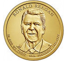 США 1 доллар 2016. 40 президент Рональд Рейган