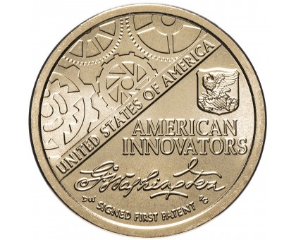 США 1 доллар 2018. Американские Инновации. Первый патент
