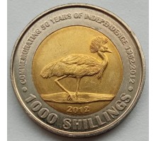 Уганда 1000 шиллингов 2012. 50 лет Независимости