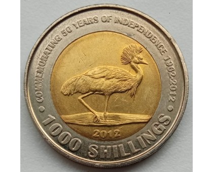 Уганда 1000 шиллингов 2012. 50 лет Независимости