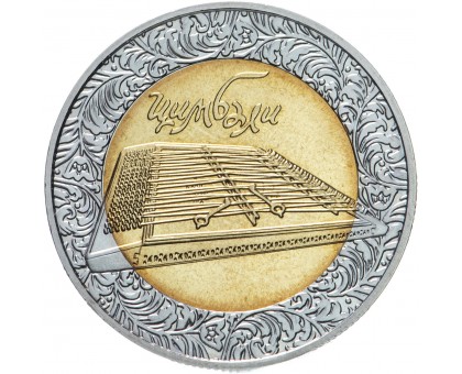 Украина 5 гривен 2006. Народные музыкальные инструменты - Цимбали