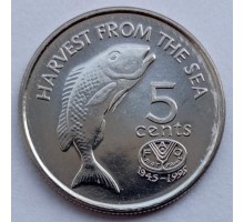 Фиджи 5 центов 1995. ФАО