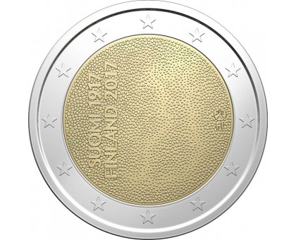 Финляндия 2 евро 2017. 100 лет независимости